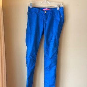 Bright blue pants